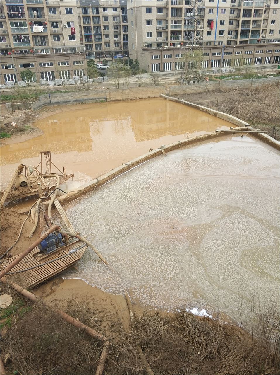 太谷沉淀池淤泥清理-厂区废水池淤泥清淤